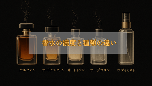 香水の種類と濃度の違いとは?オードパルファンからコロンまで徹底解説
