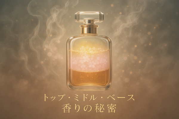 香水のノート構造完全ガイド:トップ・ミドル・ベースを理解して香りを読み解く | Cavto公式ブログ|ワンランク上の生活ガイド